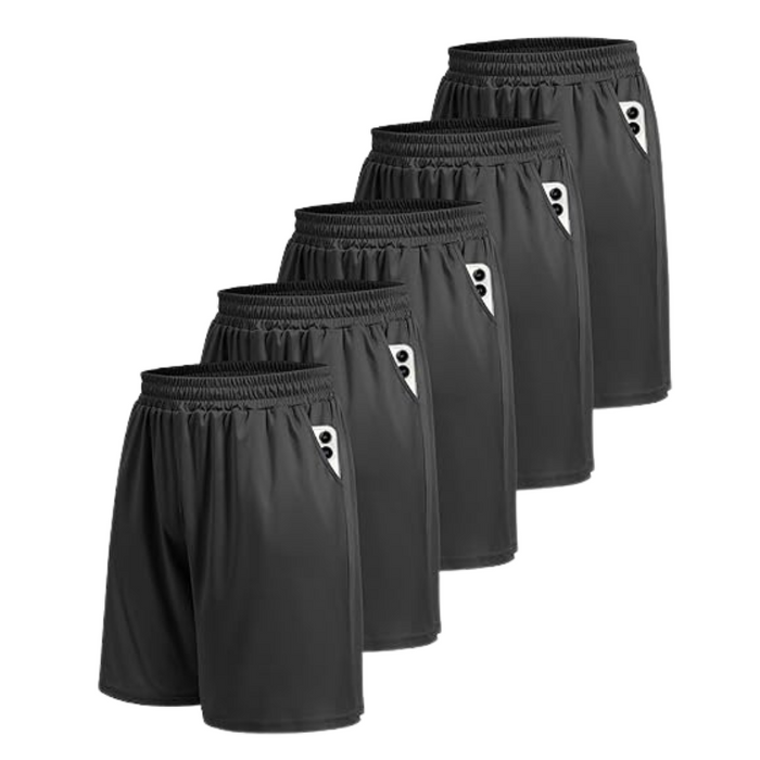 Pack Of 5 Quick Dry Styled Basketball Shorts For Everyday