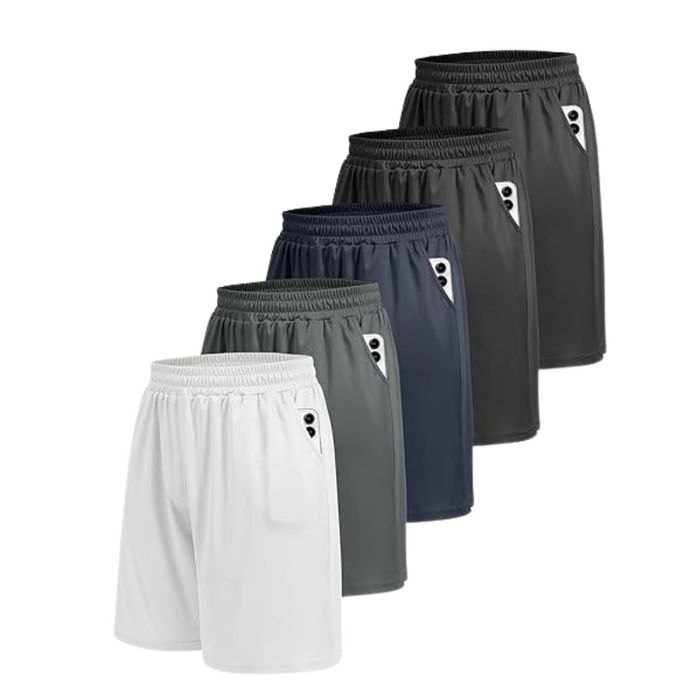 Pack Of 5 Quick Dry Styled Basketball Shorts For Everyday