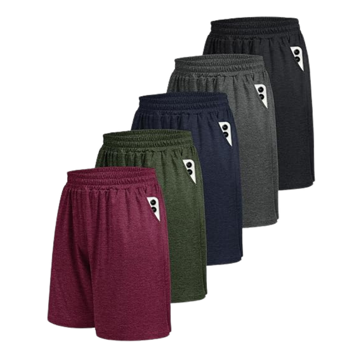 Pack Of 5 Quick Dry Styled Basketball Shorts For Everyday