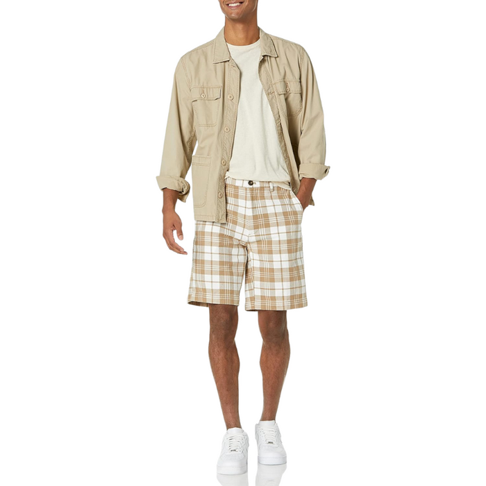 Classic Checkered Chino Shorts