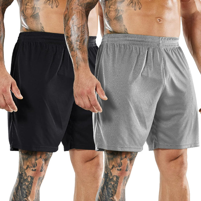 Quick Dry Athletic Shorts 2 Pack Without Pockets And Liner