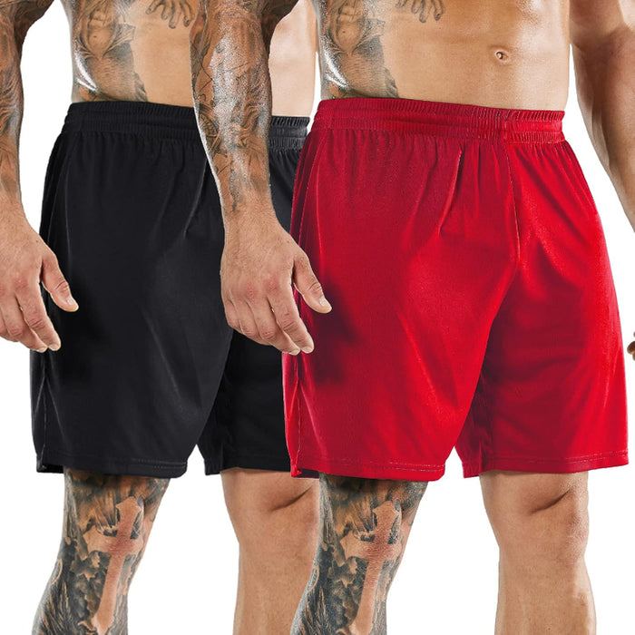 Quick Dry Athletic Shorts 2 Pack Without Pockets And Liner