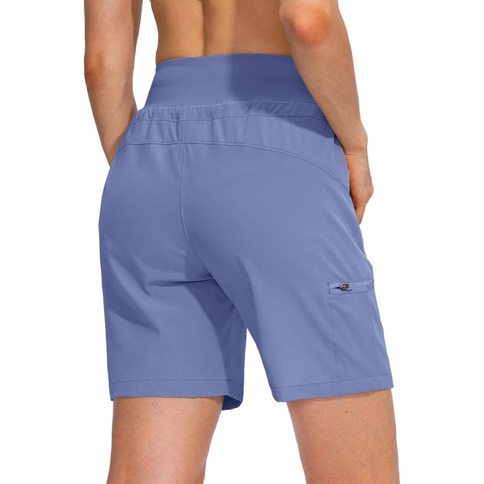 Hiking Cargo Shorts With Zipper Pockets For Outdoor Activities