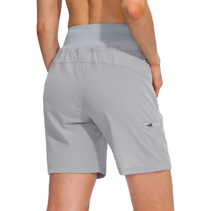 Hiking Cargo Shorts With Zipper Pockets For Outdoor Activities