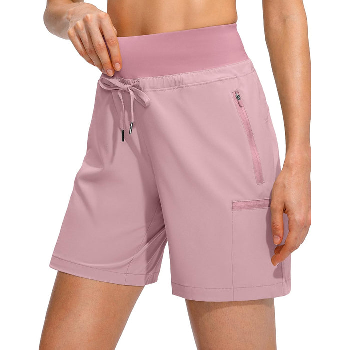 Hiking Cargo Shorts With Zipper Pockets For Outdoor Activities