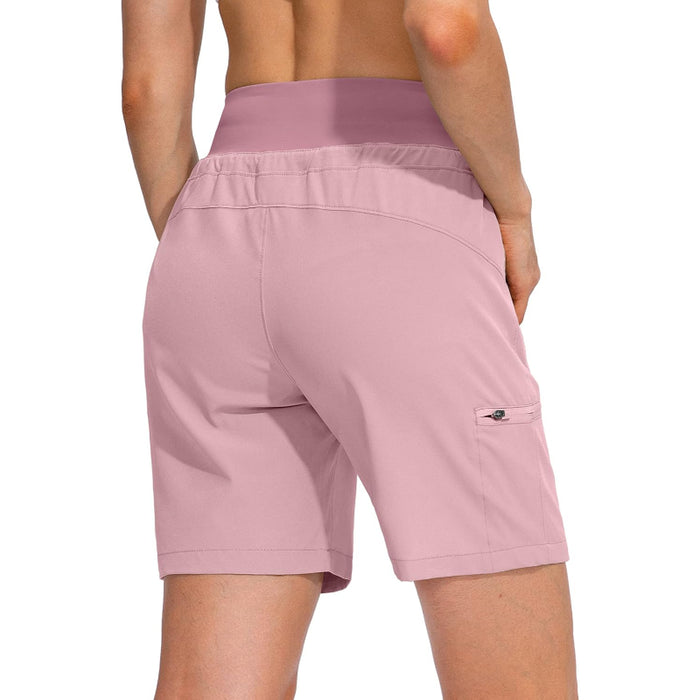 Hiking Cargo Shorts With Zipper Pockets For Outdoor Activities