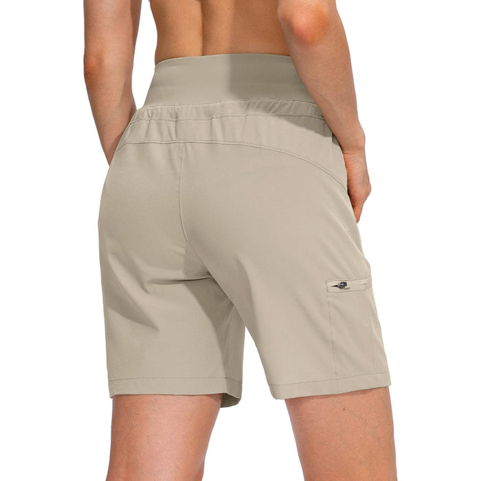 Hiking Cargo Shorts With Zipper Pockets For Outdoor Activities