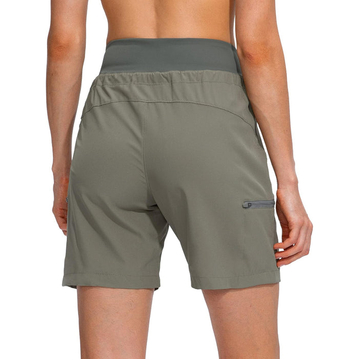 Hiking Cargo Shorts With Zipper Pockets For Outdoor Activities