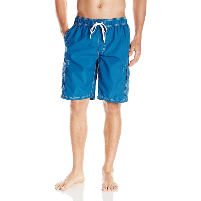 Side Pocketed Drawstring Swim Shorts