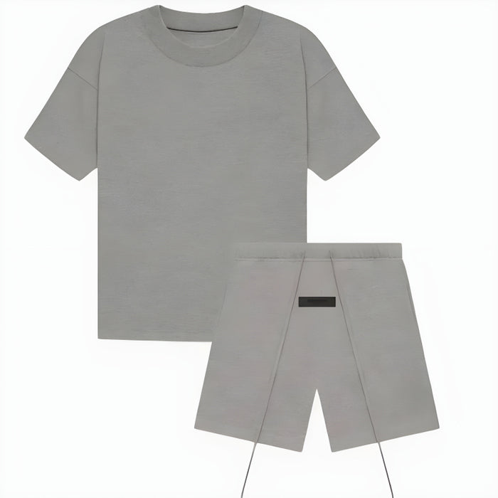 Solid Tracksuit Set With Drawstrings