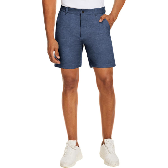 Stretch Shorts With Quick Dry Fabric And Pockets