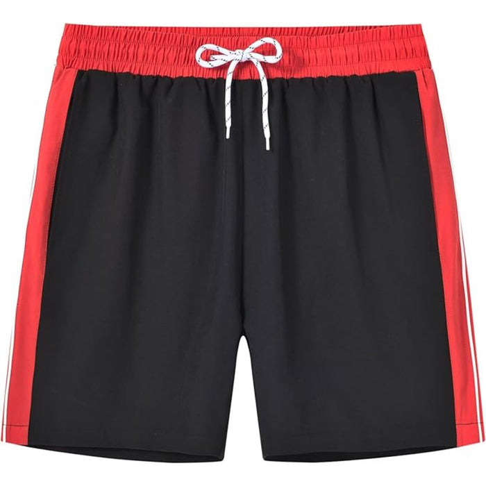 Stretchable Swim Shorts With Zipper Pockets
