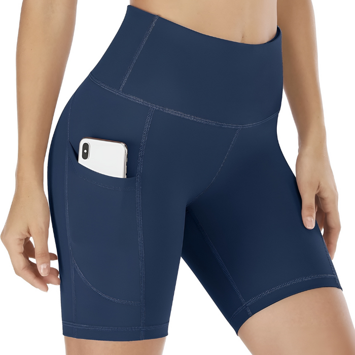 Stretchy Shorts With Pockets For Workout And Yoga