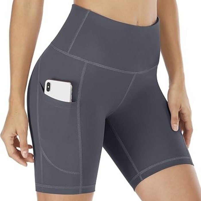 Stretchy Shorts With Pockets For Workout And Yoga