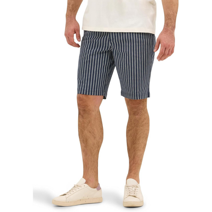 Striped Casual Flat Front Shorts