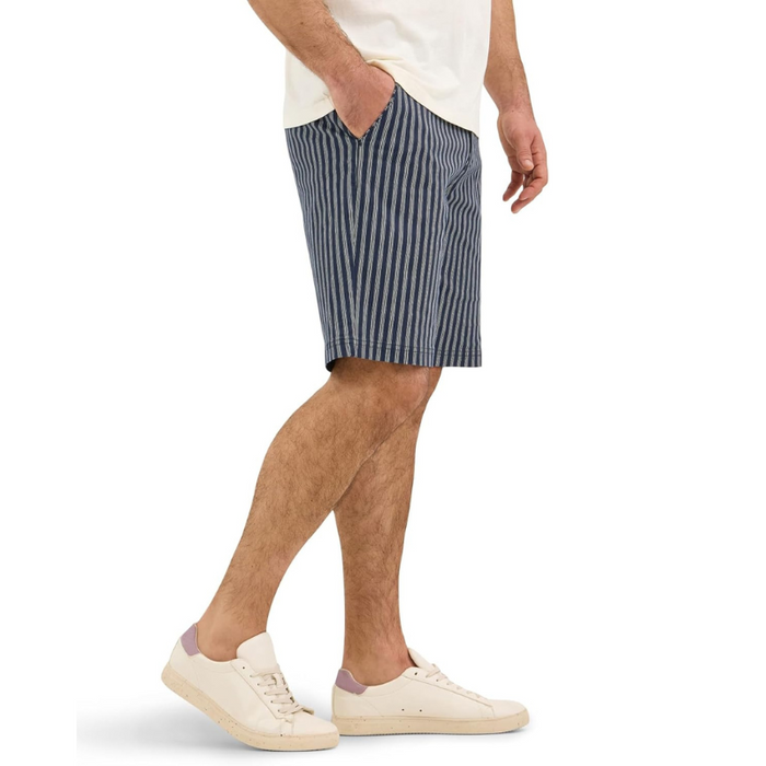 Striped Casual Flat Front Shorts