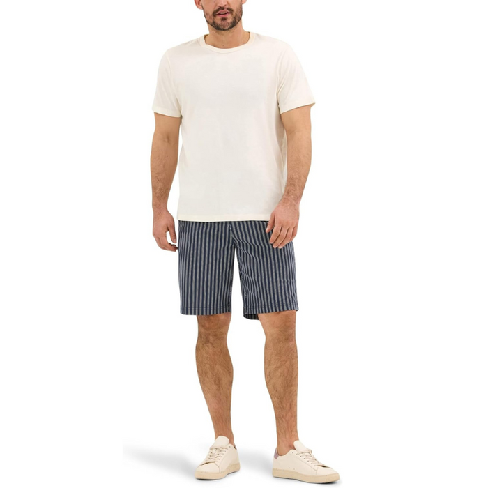 Striped Casual Flat Front Shorts