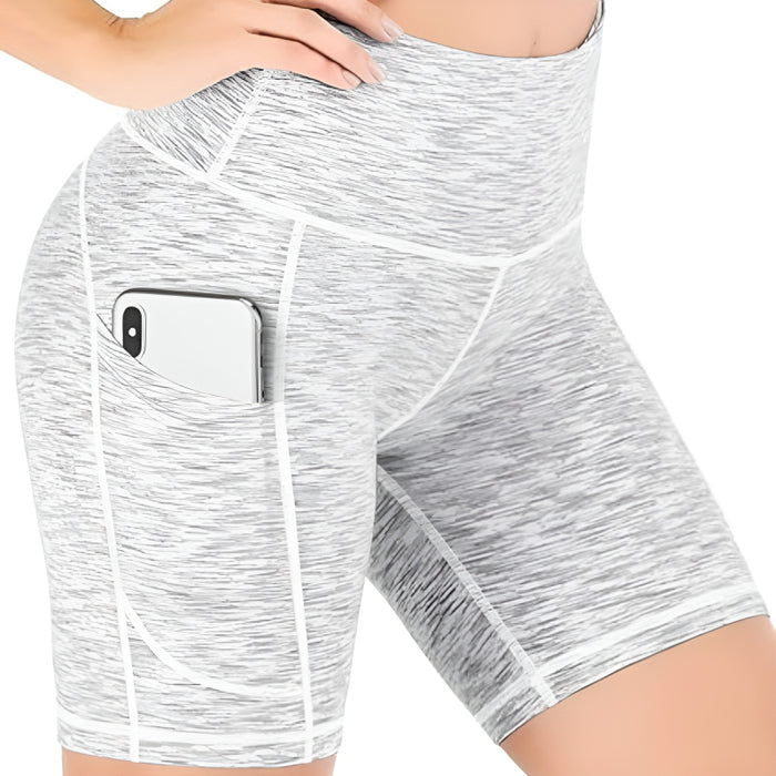 Structured Athletic Shorts With Multi Pocket Design