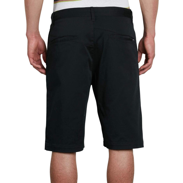 Structured Zip Closure Shorts With Stretch Fabric