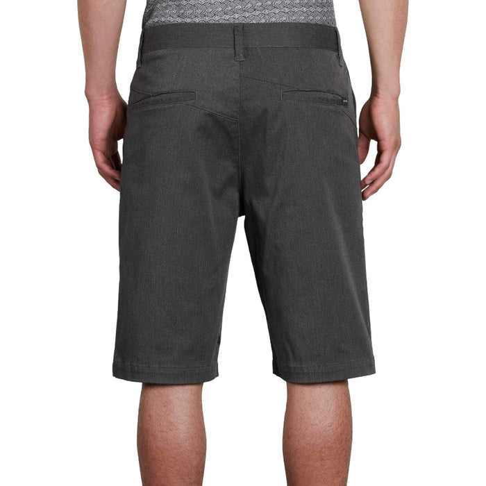 Structured Zip Closure Shorts With Stretch Fabric