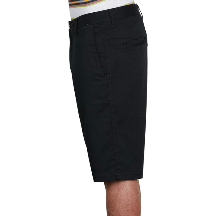 Structured Zip Closure Shorts With Stretch Fabric