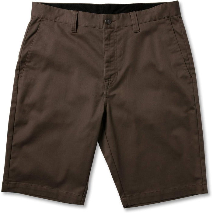 Structured Zip Closure Shorts With Stretch Fabric