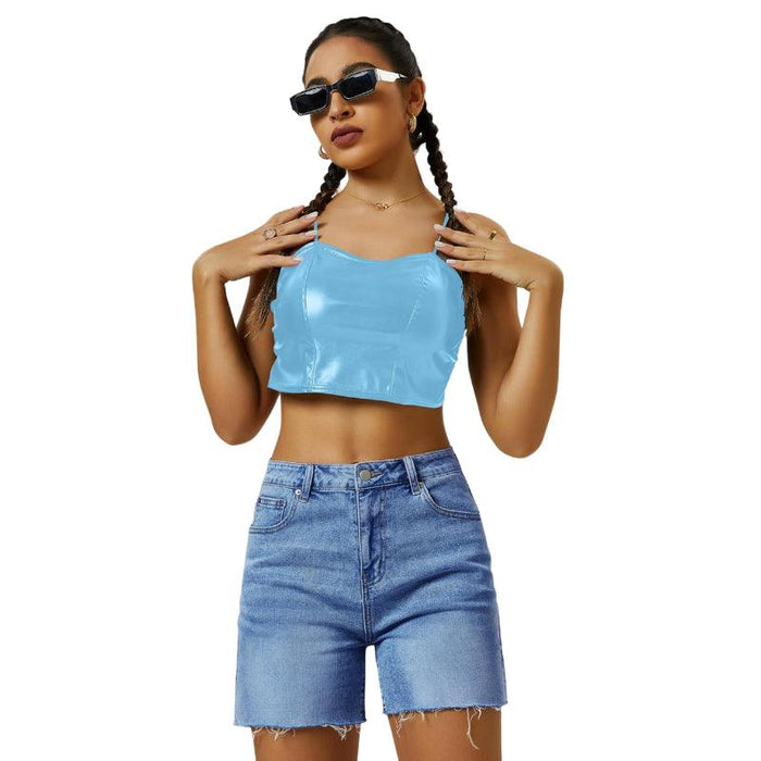 Women Wide Length Denim Shorts