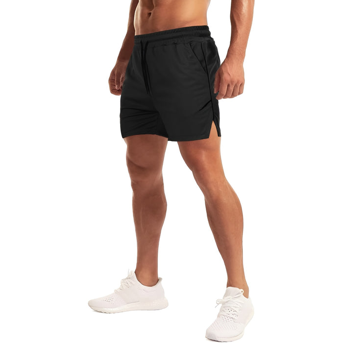 Workout Shorts With Zip Pocket – Lightweight And Quick Dry