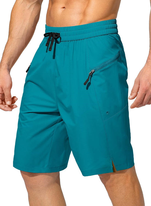 Zipper Pockets Beach Shorts