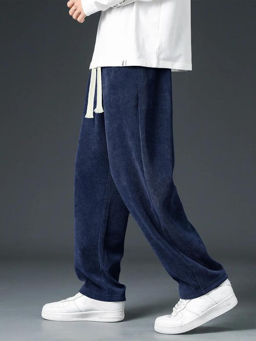 Mens Vintage Style Drawstring Sweatpants