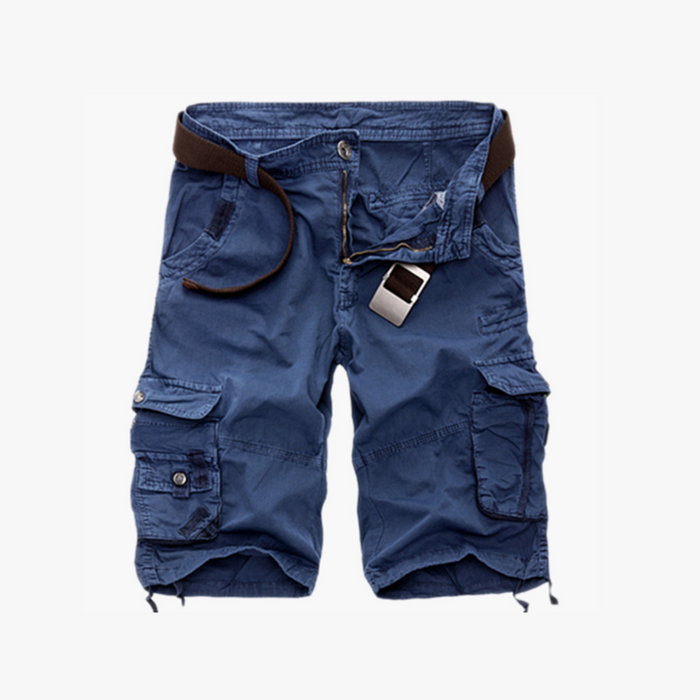 Classic Cargo Men's Shorts | Belted Cotton Cargo Shorts For Men