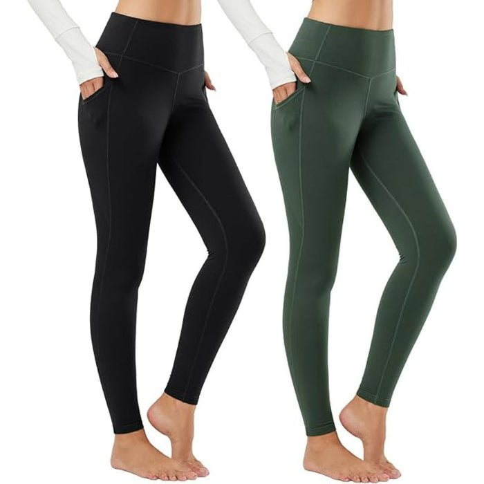 Women's Thermal Fleece Lined Pants Pack Of 2