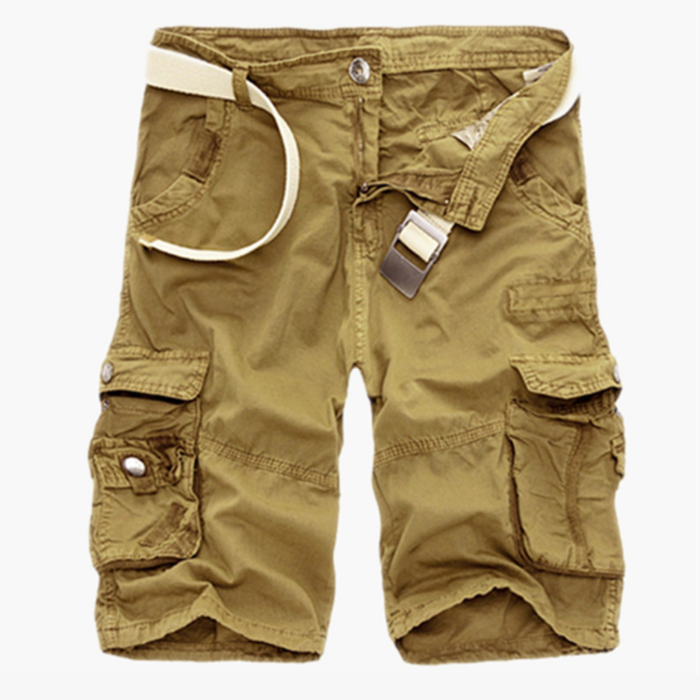 Classic Cargo Men's Shorts | Belted Cotton Cargo Shorts For Men