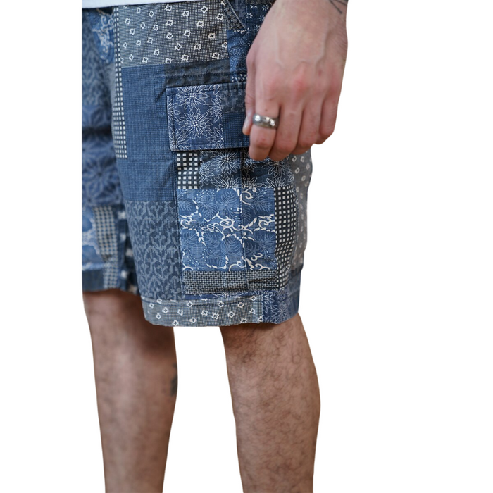 Paisley Pattern Cargo Shorts