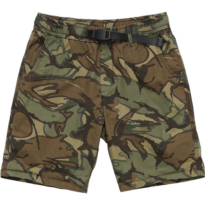 Camouflage Print Drawstring Shorts