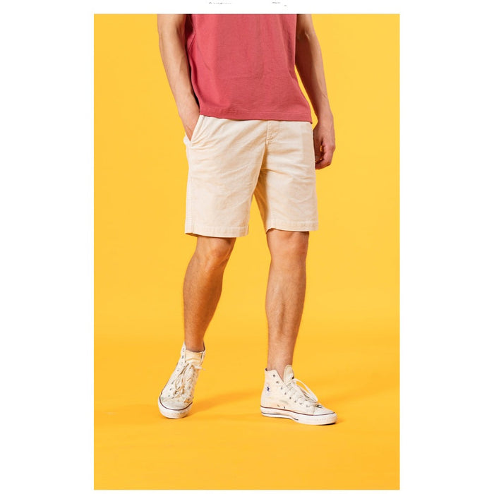 Dyed Corduroy Knee-Length Shorts